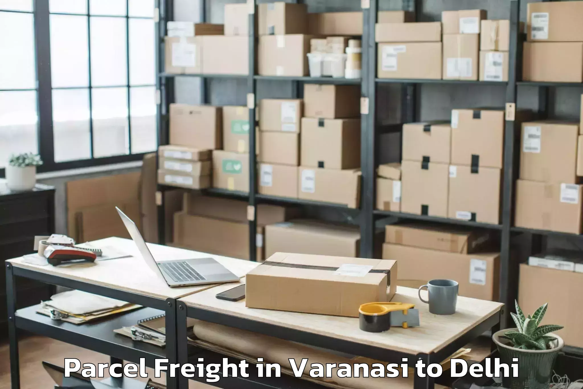 Varanasi to Pacific Mall Parcel Freight